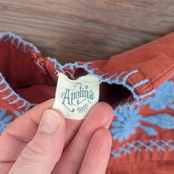 Apolina Jane Dress Size 6-12 Months Embroidered - Picture 6 of 7